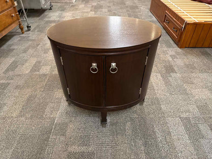 Vanguard Oval Side Table in Espresso