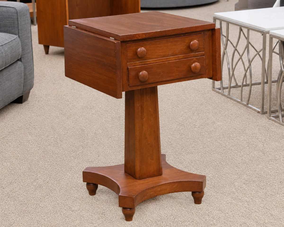 Benchmade Fir Empire Style Drop Leaf Side Table