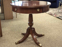 Lane Furniture Mahogany Drum Side Table