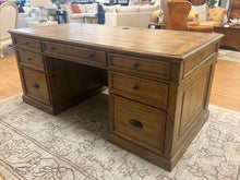 Haverty Furniture Weathered Wood Partner's Desk