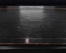 Asian Style Cocktail Table in Black Lacquer Rub-Through Finish