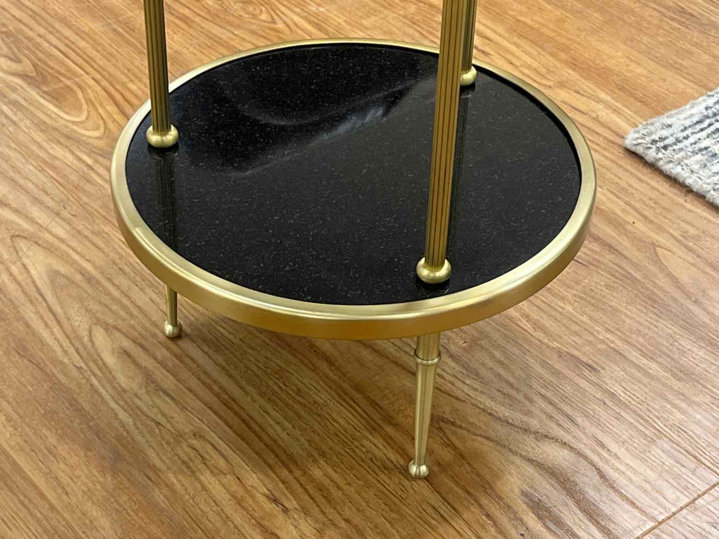 Black and Gold Drink Table