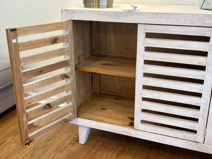 Rustic Off-White Farmhouse Sideboard