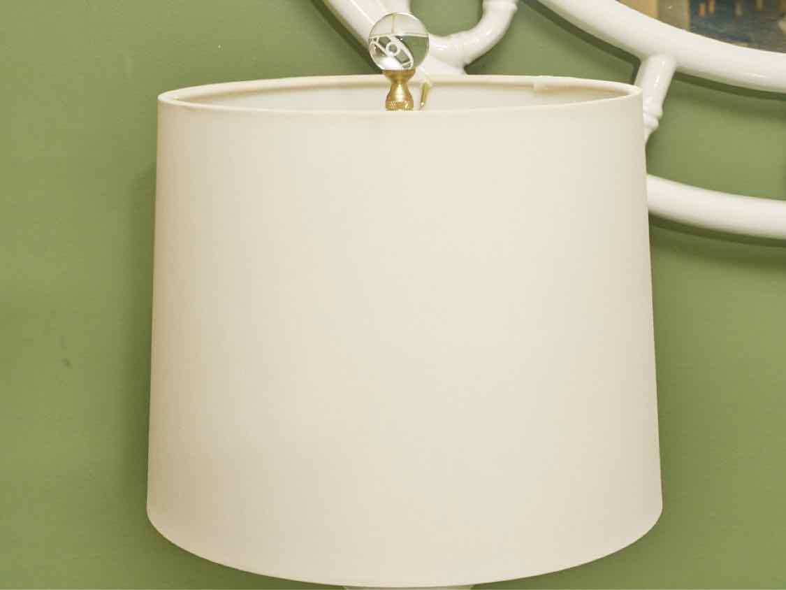 Blue & White Porcelain Butterfly Motif Tissue Box Table Lamp