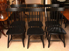 Set of 6 Magnolia Home 'Essex' Black Finish Shaker Style  Dining Chairs