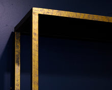 Tall Gold Patinaed Bookcase
