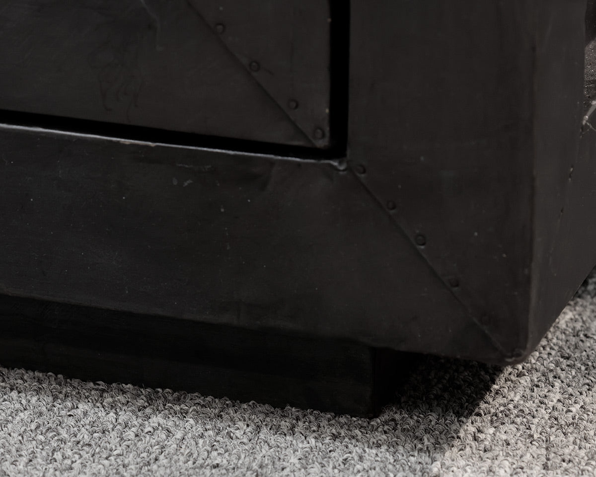 Restoration Hardware 'La Salle' Metal-Wrapped Cabinet