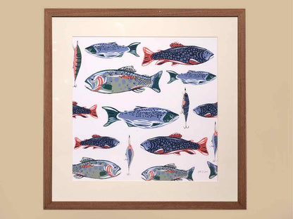Framed Giclee 'Catch of The Day IX'