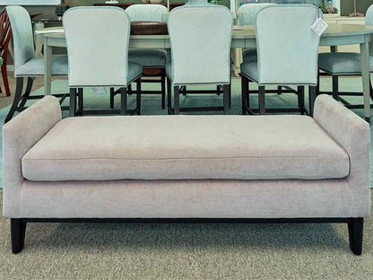 West Elm Dusty Rose Upholstered  Bench