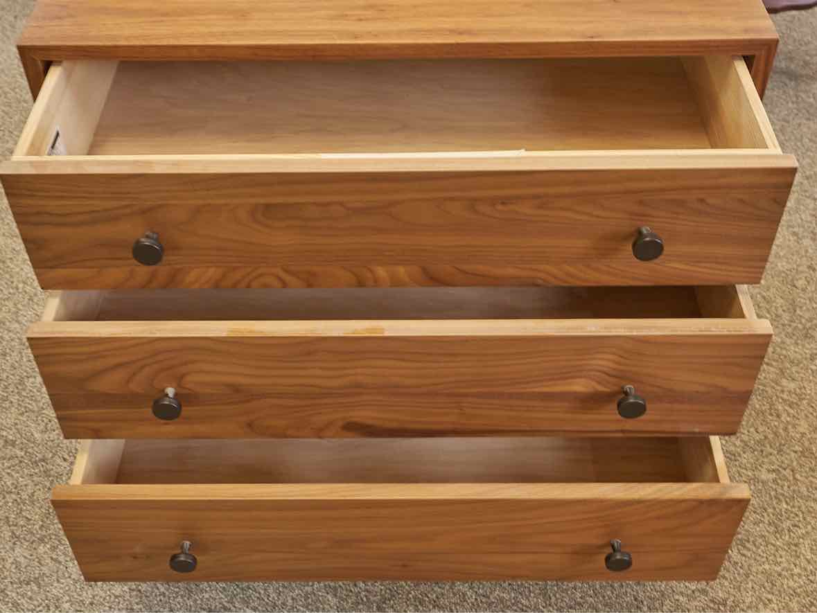 Gat Creek 'Gerard' 3 Drawer Walnut Nightstand