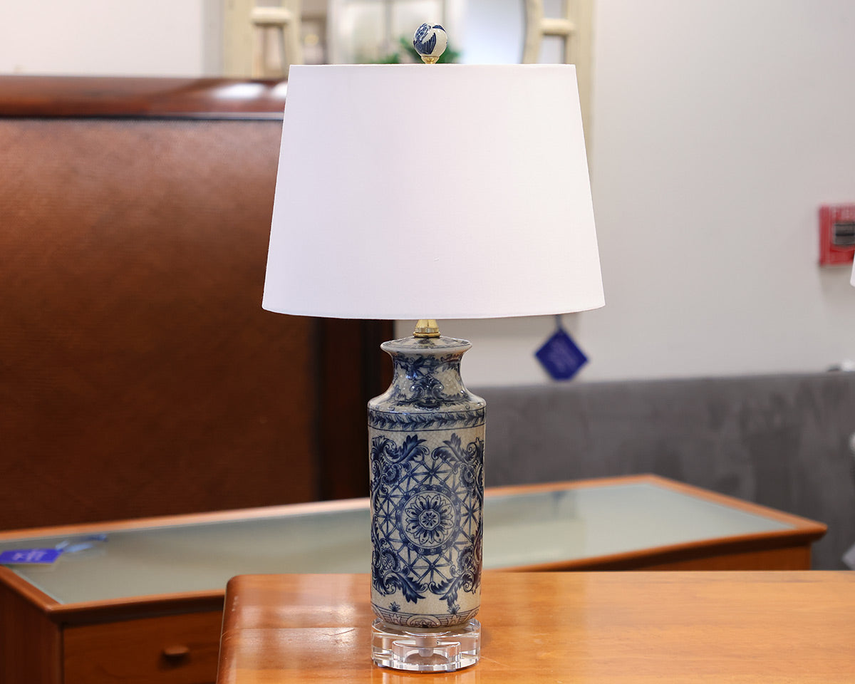 Blue and White Vase Lamp