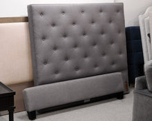 Mitchell Gold + Bob Williams Gray Upholstered and Tufted Queen Bed