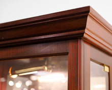 Side Opening Glass and Mirrored Curio Cabinet