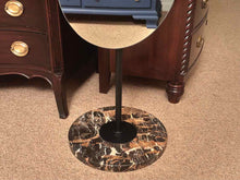 Legato Marble Base Floor Standing Oval Mirror