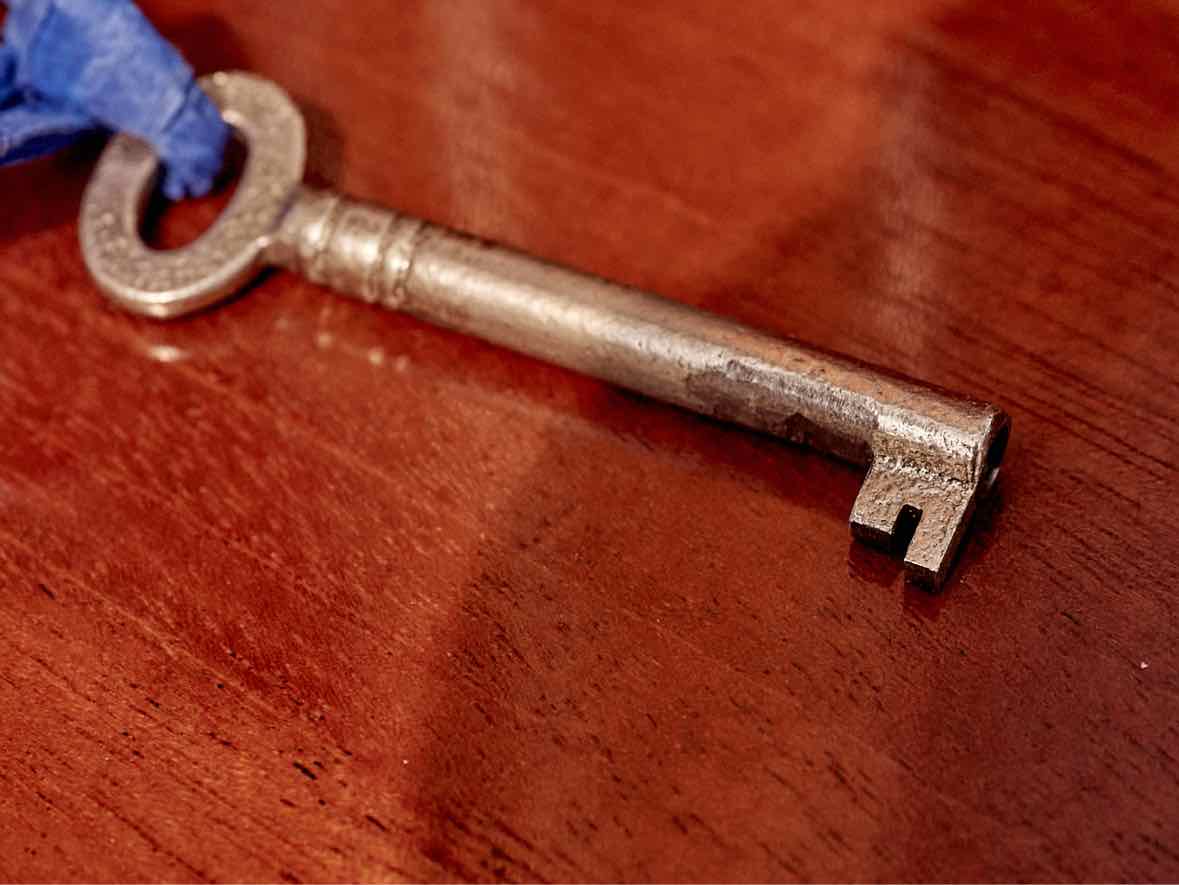 Baker Mahogany 2 Piece  Secretary Desk with Drop Down Desk