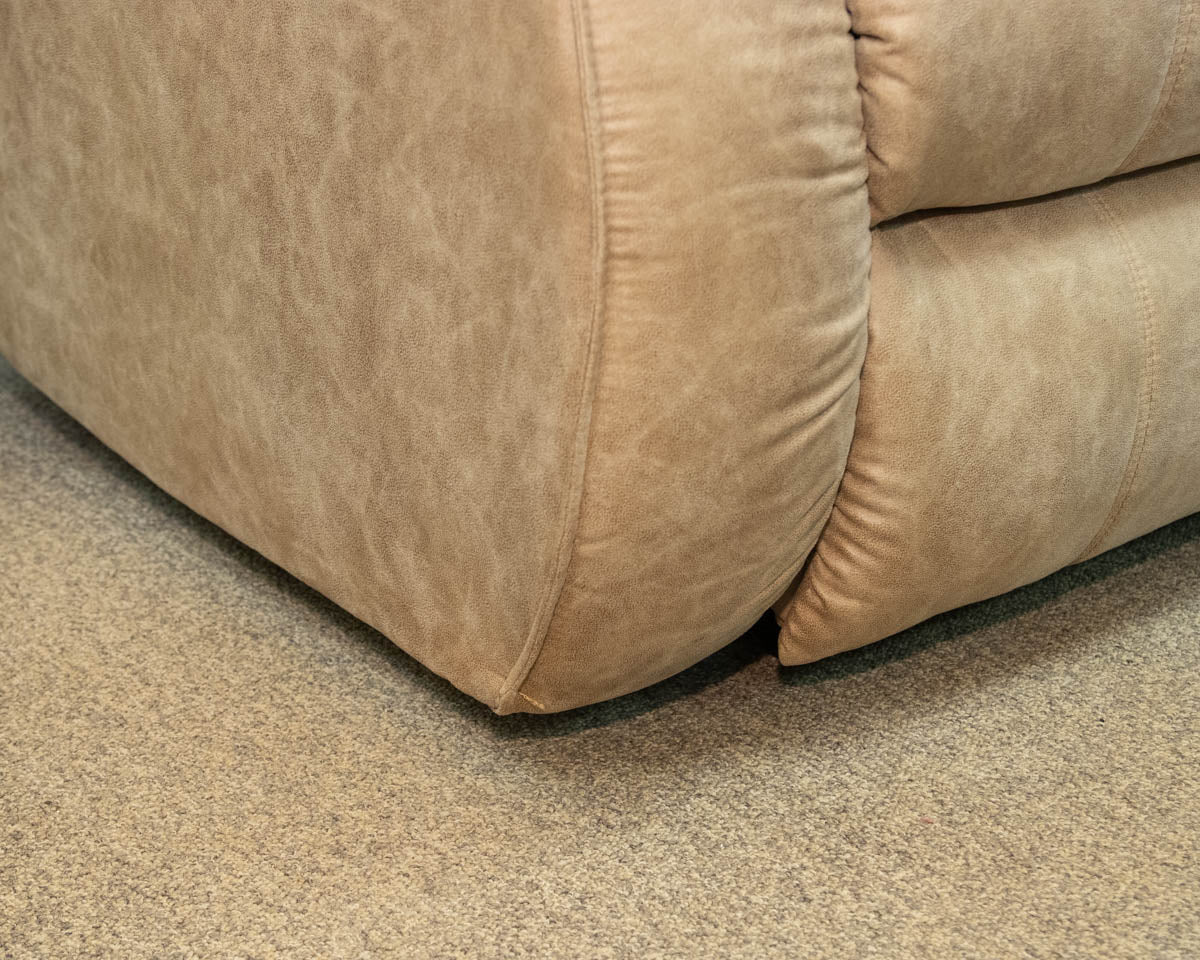 Southern Motion Power Wall Hugger 2 Reclining  Seat Camel Color Upholstered Sofa
