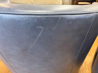 Room & Board Pair of 'Otis' Leather Swivel Chairs