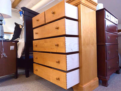 Stanley Young America Louis Philippe Style Light Cherry Chest