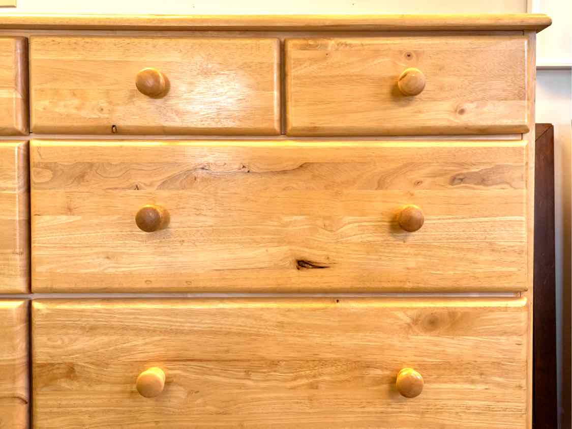 Light Oak Ten Drawer Dresser