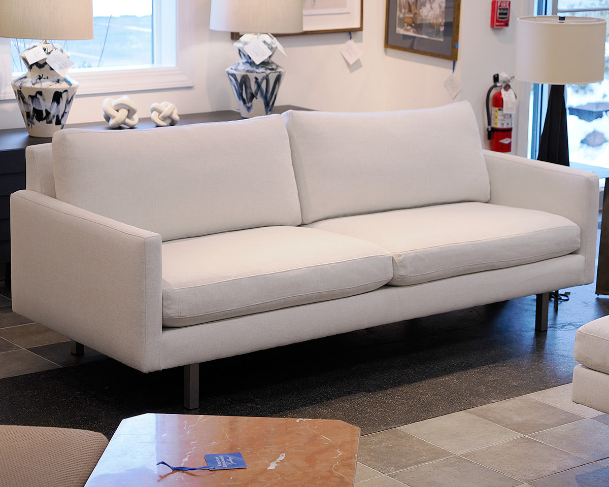 Room & Board Two-Cushion Sofa With Ottoman