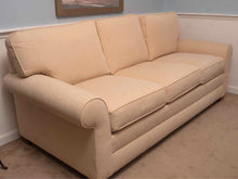 Ethan Allen 'Retreat' 3 Cushion Rolled Arms In 'Parchment Wool & Slilk Blend