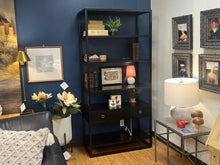 'Paxton' Black Etagere w/ Drawer