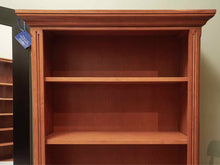 Cherry 10 Adjustable Shelf Bookcase