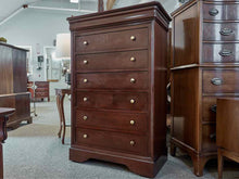 Louis Phillip Style 7 Drawer Chest in Cherry/Bourbon Stain