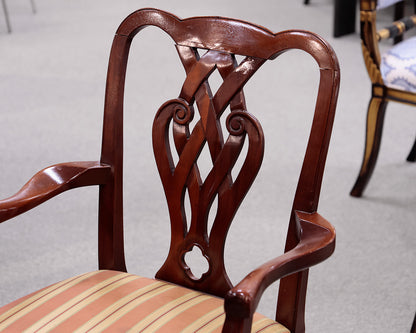 Set of 8 Baker Georgian Style Dining Chairs