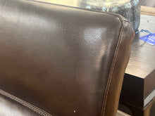 Dark Brown Leather Power Reclining Sofa