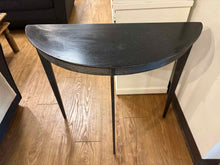 Metal Demilune Accent Table