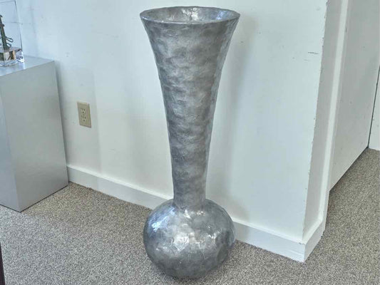 Grey Wash Capiz Shell Vase