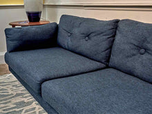 Article Anton 'Twlight Blue'  Cotton/Linen Upholstered 2 Cushion Sofa