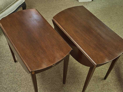 Pair of Mahogany Dropleaf Side Tables