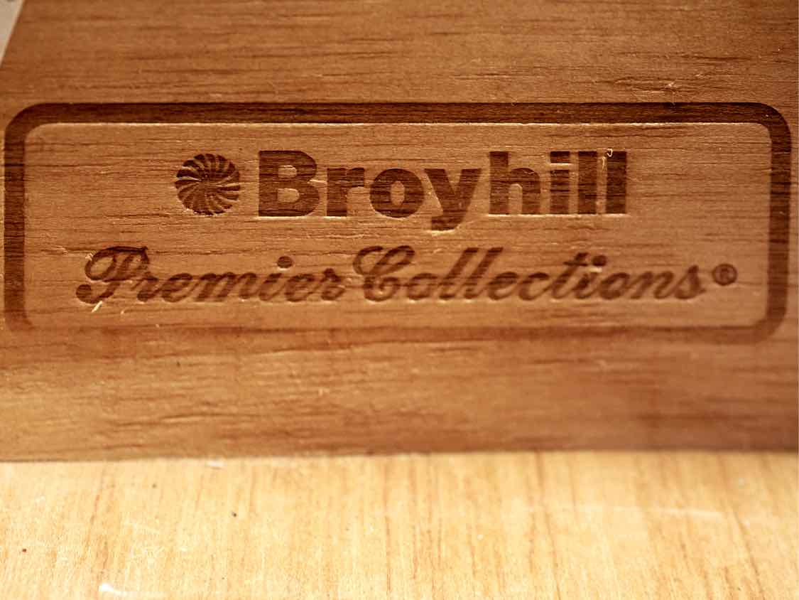 Broyhill 3 Drawer Cherry  Nightstand with gold pulls