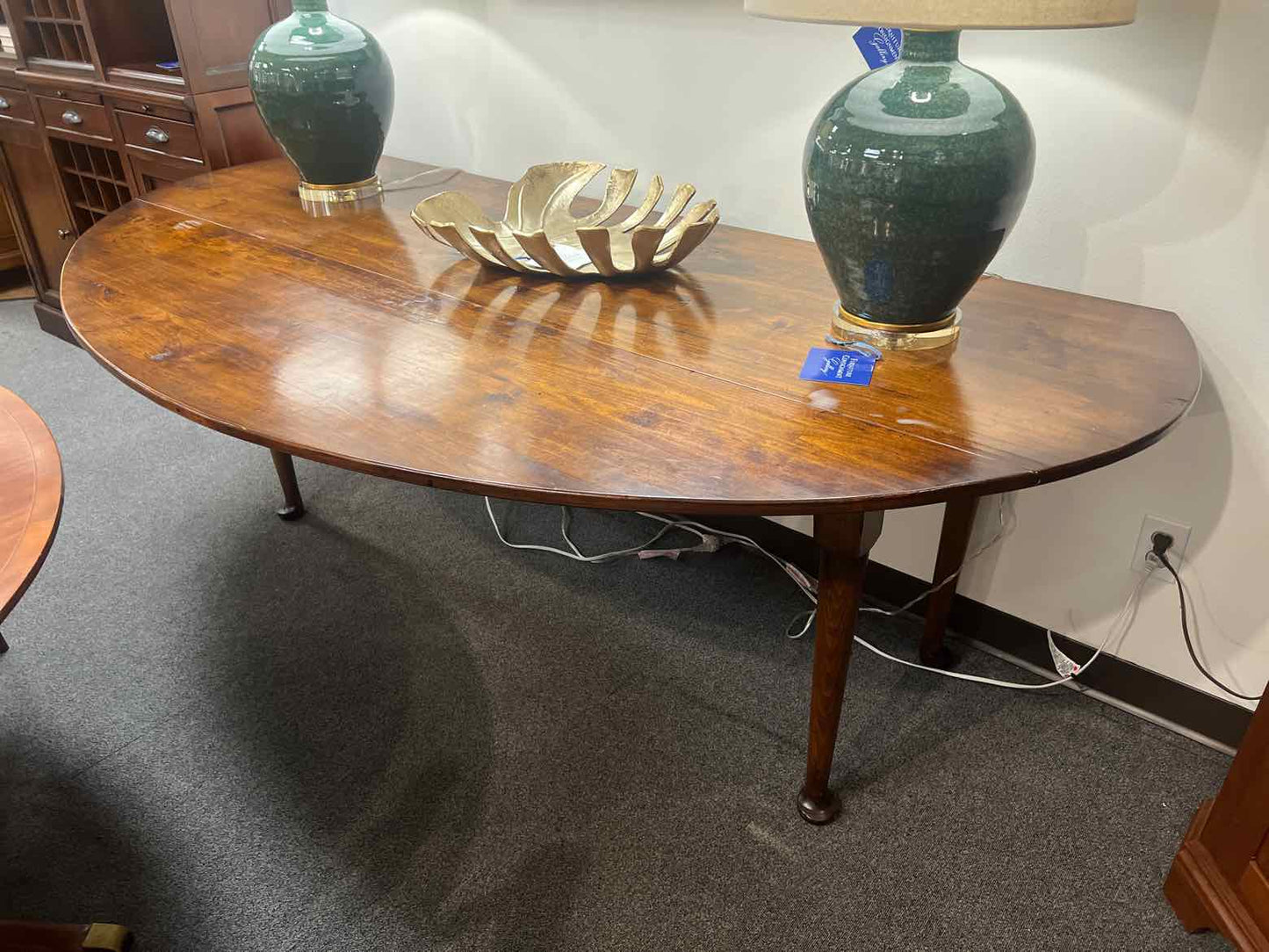 Mahogany Drop Leaf Console