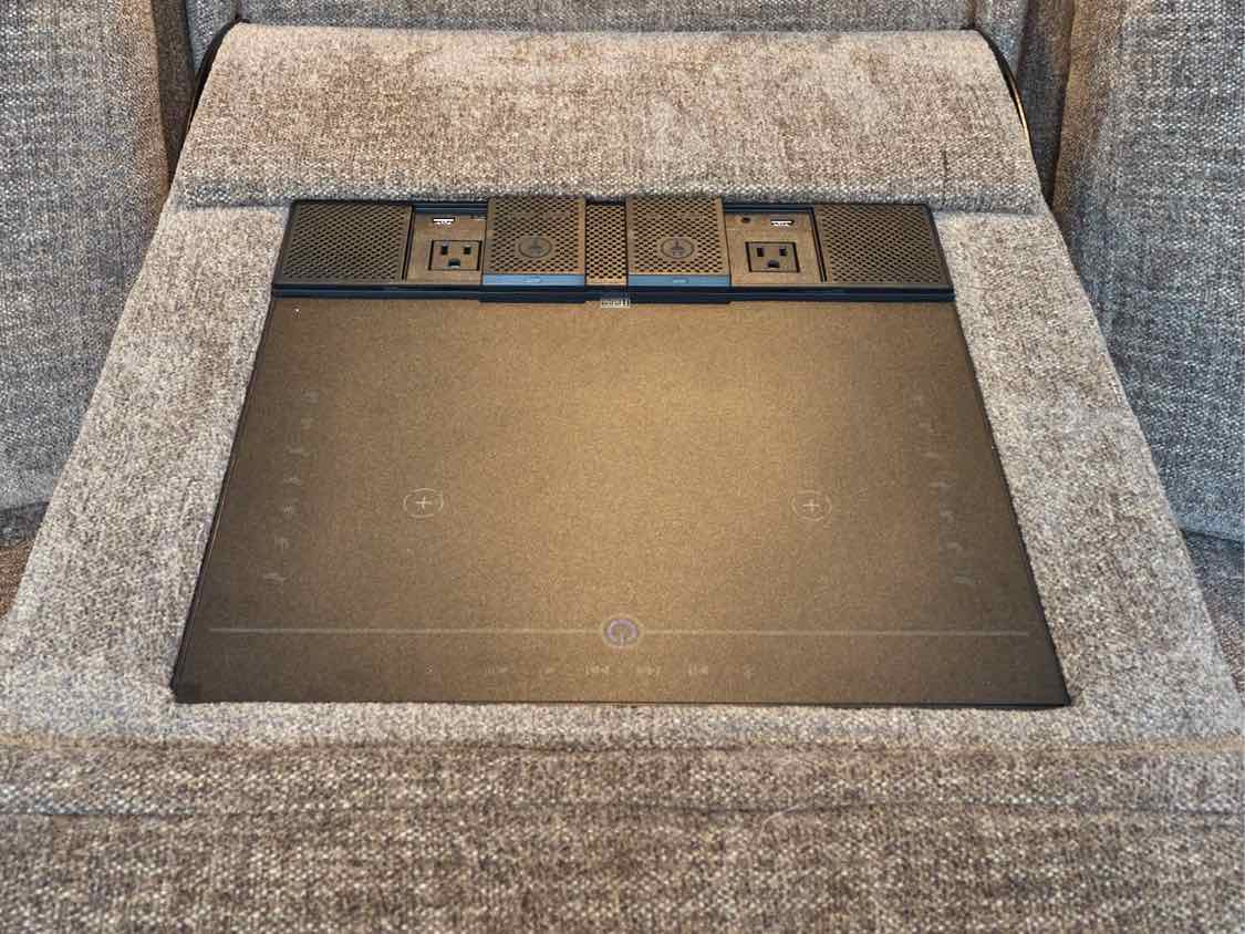 Power Recling Sofa in Grey Flex Micro Fiber