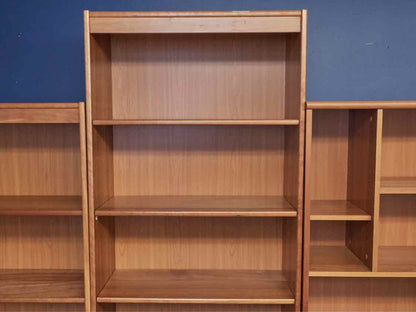 Tall Maple Bookcase in Cherry Finish with Adjustable Shelves
