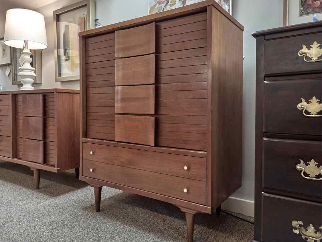 RWay Light Cherry MCM Five Drawer Chest