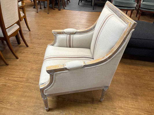 Pair of Jofran 'McKenna' Linen Arm Chairs