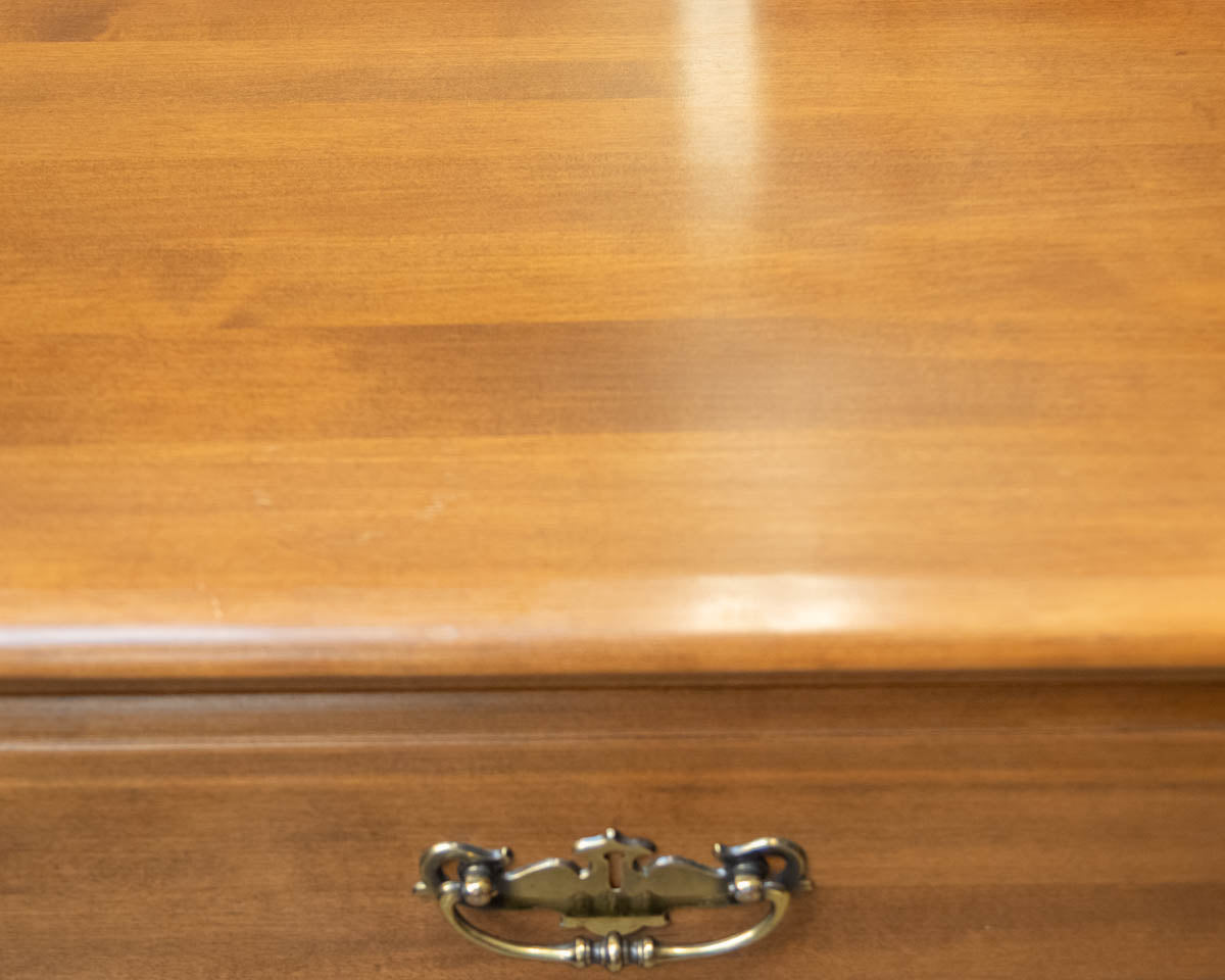 Maple 1 Drawer Nightstand with Open Storage