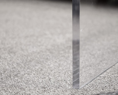 Lucite waterfall cocktail table