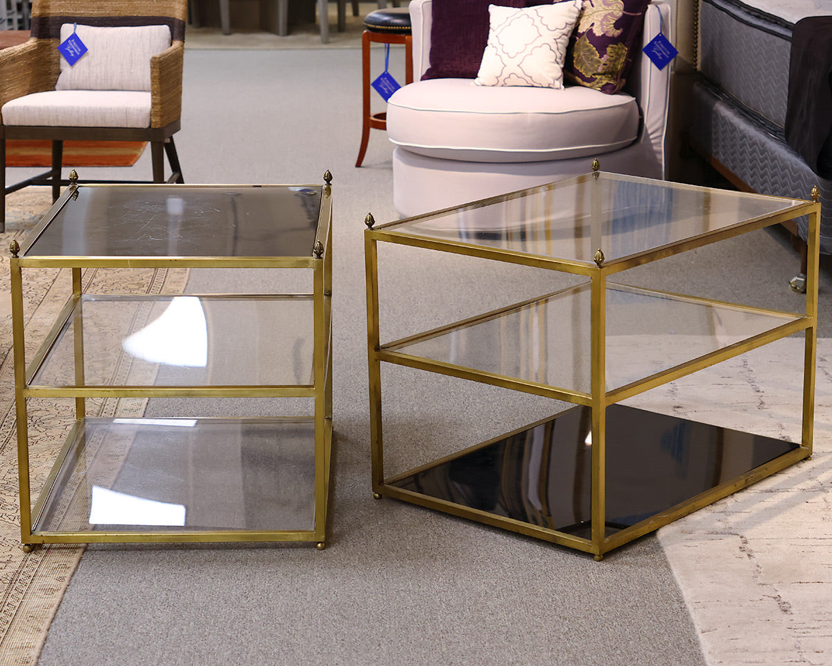 Pair of Two 3-Tiered End Tables