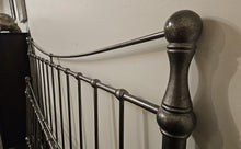 Ethan Allen 'Danby' Powder-Coated Iron King Bed