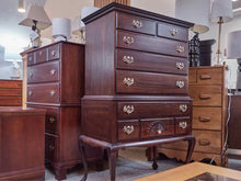 Solid Mahogany Six Drawer Highboy