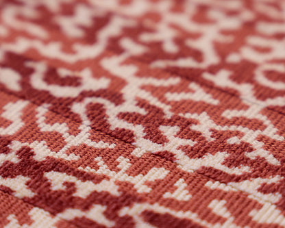 Custom Upholstered Hickory Chair Ottoman