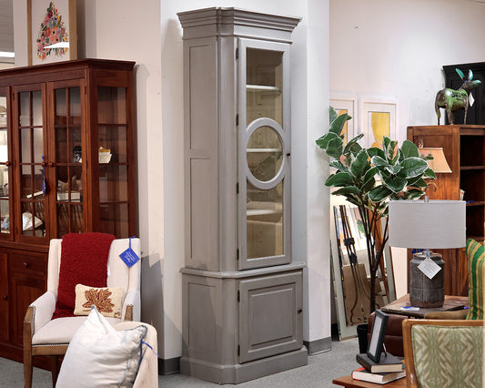 Vintage Hollywood Regency Showcase Cabinet