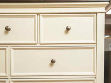 Ashley Furniture Cream Finish 7 Drawer  Dresser with Arch Mirror