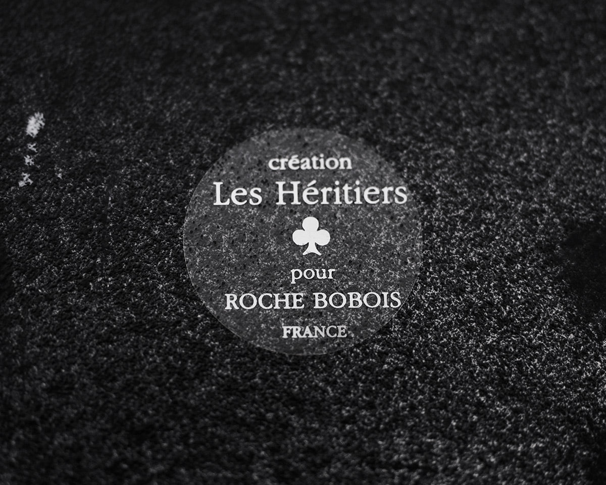Pair of Roche Bobois Black Ceramic Jars