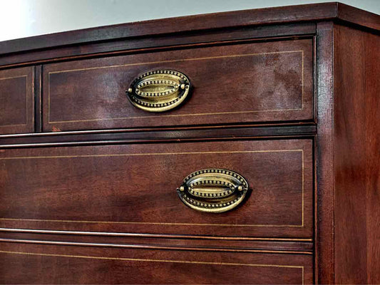 Heritage Henredon 5 Drawer Mahogany Bow Front Chest